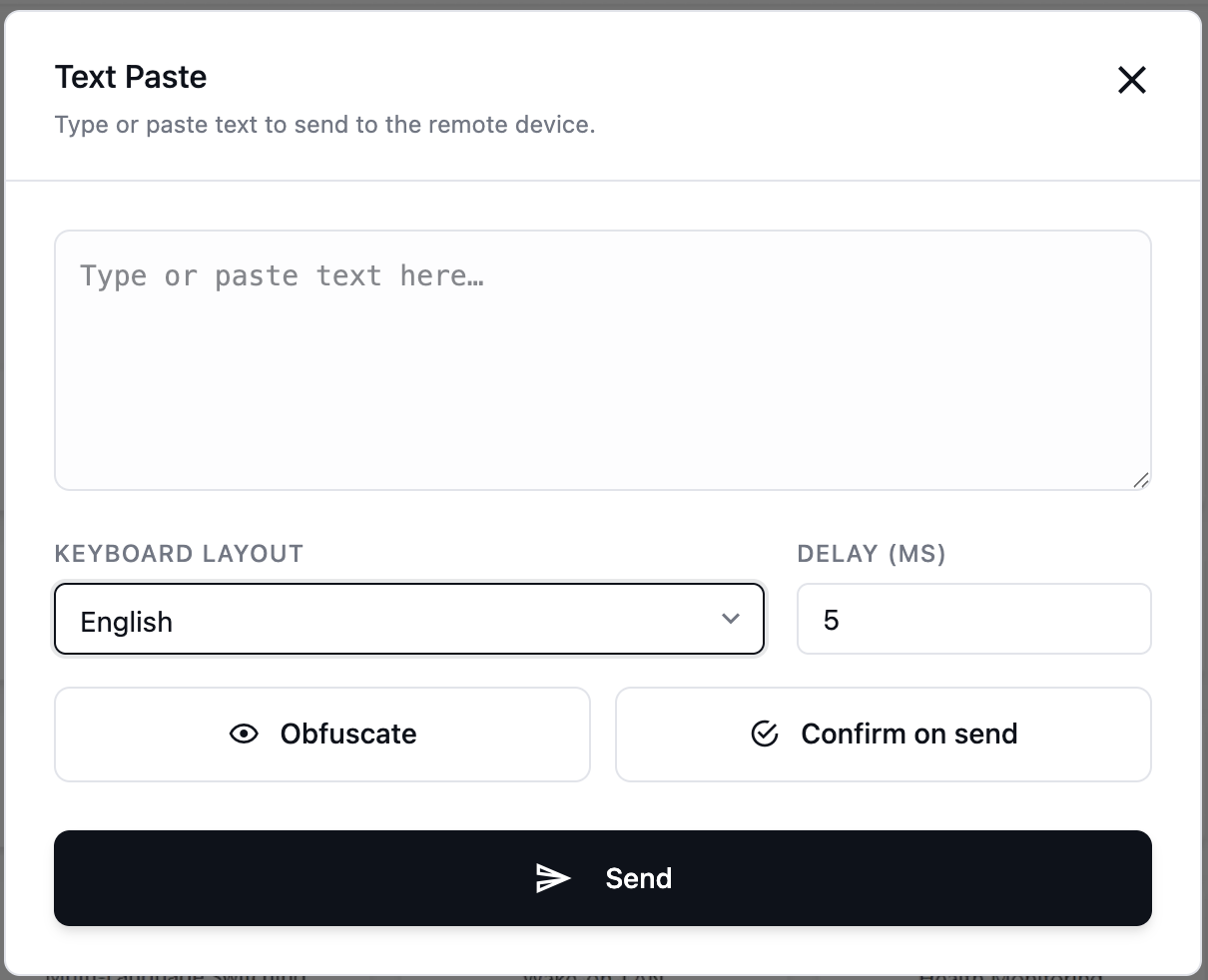 Quick paste
