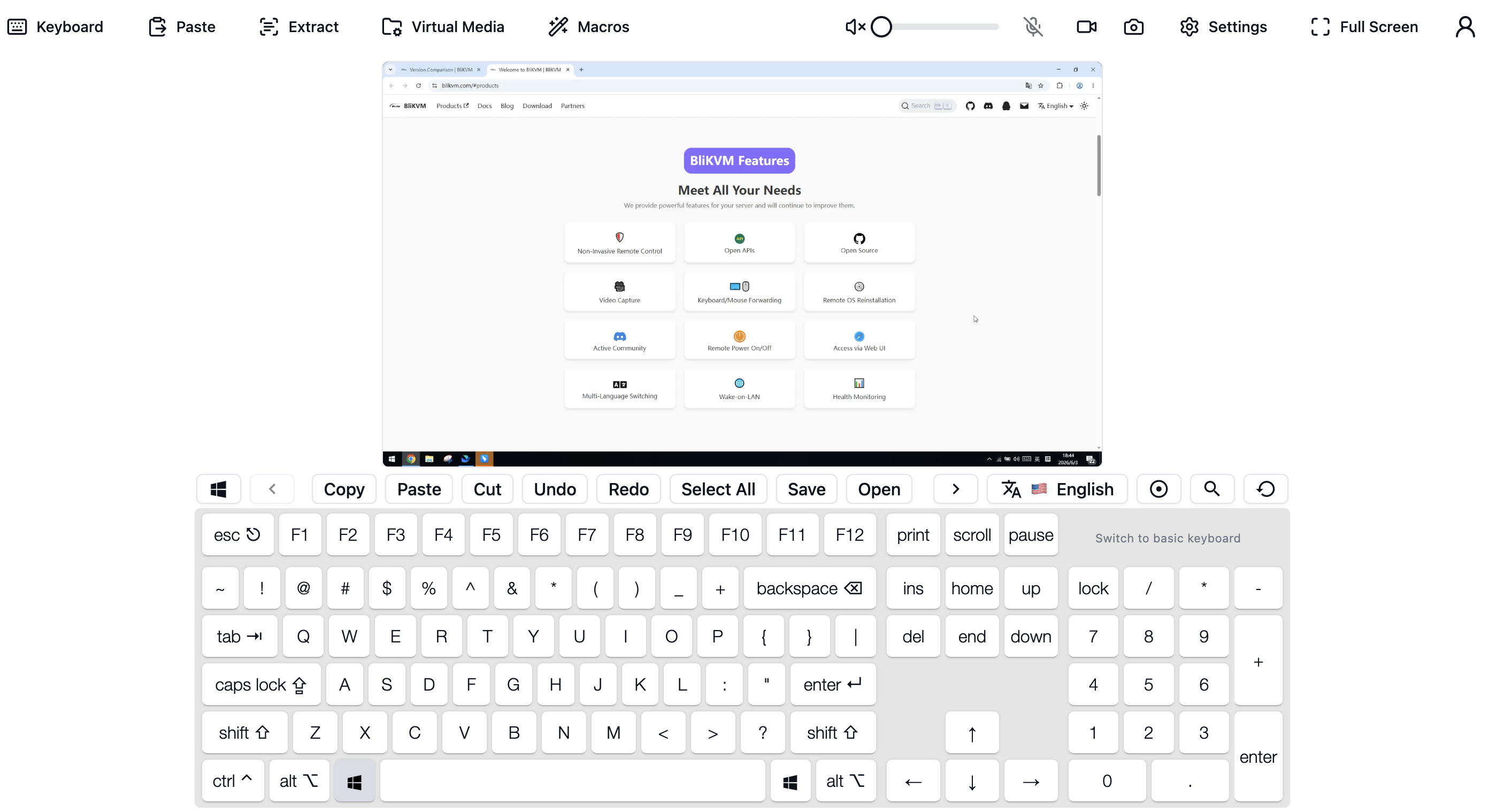 Virtual keyboard